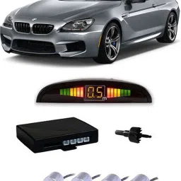 JB68 Silver Car Reverse Parking Sensor with LED Display 4 Sensor J68 Parking Sensor-22