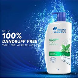 Head & Shoulders Set of 2 Cool Menthol Anti-Dandruff Shampoo - 1 Litre Each image 5
