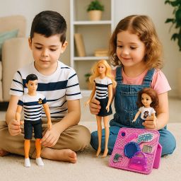 Tall Mummy Papa Kids set of4 Family Set For Kids-image-118