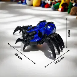 planet of toys Mechanical Spider Machine with Lights, Music & 360° Rotating Wheels Durable image 3