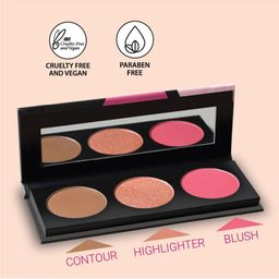 Iba Must Have Glam Makeover 3 In 1 Face Palette with Vitamin E - 12g image 2
