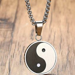 OOMPH Men Yin Yang Fashion Pendant With Chain-image-48