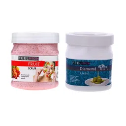 FEELHIGH Face & Body Mix Fruit Scrub Enriched with Mix fruit Extract & Diamond Cream-11