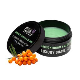 PINK WOOLF Seabuckthorn & Aloevera Shaving Soap To Soothe Sensitive Skin - 50 g-16