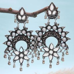VAGHBHATT Circular Drop Earrings image 1