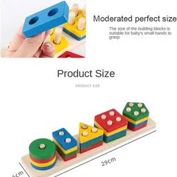 MUREN Kids Non-Allergic Board Game Sorting and Stacking Toys Activity Toys and Games image 2