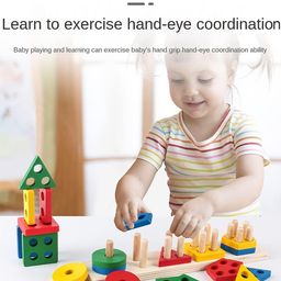 MUREN Kids Non-Allergic Board Game Sorting and Stacking Toys Activity Toys and Games image 5
