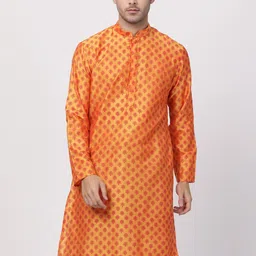 VASTRAMAY Men Ethnic Motifs Printed Straight Kurta-image-54