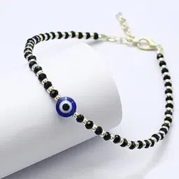 DN Creation Set of 2 Sterling Silver Evil Eye Elasticated Bracelets image 2