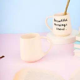WEAVING HOMES White Text or Slogans Printed Ceramic Glossy Mugs Set of Cups and Mugs-image-79