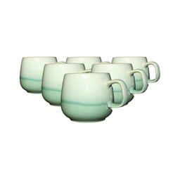 MODEFE Green & White Printed Ceramic Glossy Cups Set of Cups and Mugs-27