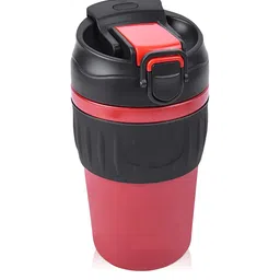 Wosta Red & Black Stainless Steel Core Solid Matte Coffee mug 480ML-46