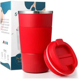 Wosta Red Stainless Steel Core Solid Matte Coffee mug 510ML-15