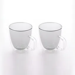 The Better Home Grey 2 Pcs Glass Cups 400ml-picture-47