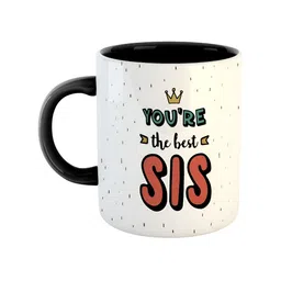 ARTBUG Black & White Printed Ceramic Glossy Mug 350 ml-35