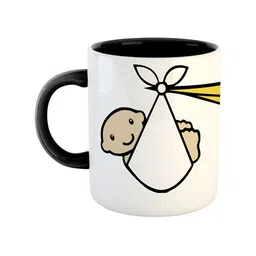 ARTBUG Black Printed Ceramic Glossy Mug-13