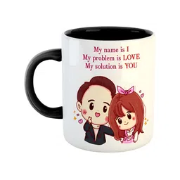ARTBUG Black & White Dishwasher Safe Printed Ceramic Glossy Mug 350 ml-42