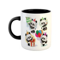 ARTBUG Black & White Printed Ceramic Glossy Mug 350 ml-12