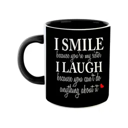 ARTBUG Black & White Dishwasher Safe Printed Ceramic Glossy Mug 350 ml-30