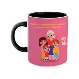 ARTBUG Black and Pink Printed Ceramic Glossy Mug 350 ml-16