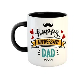 ARTBUG Black White Printed Ceramic Glossy Mugs 350 ml-5