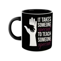 ARTBUG Black and White Printed Ceramic Glossy Mug 350 ml-4