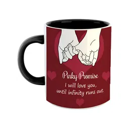 ARTBUG Black & Brown Printed Ceramic Glossy Mug 350ml-35