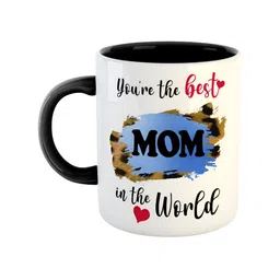 ARTBUG Black & White Typography Printed Ceramic Glossy Mug 350 ml-image-74