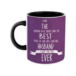 ARTBUG Black Printed Ceramic Glossy Mug-8