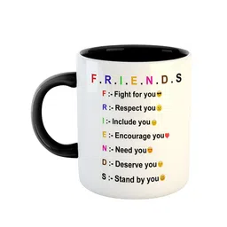 ARTBUG Black & White Printed Ceramic Glossy Mug 350 ml-55