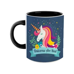 ARTBUG Black  & White Printed Ceramic Glossy Dishwasher And Microwave Safe Mug 350ml-24