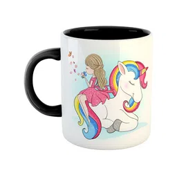ARTBUG Black and White Printed Ceramic Glossy Mugs 350 ml-2