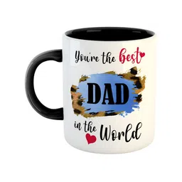 ARTBUG Black Printed Ceramic Glossy Mug-9