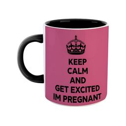ARTBUG Black & Pink Printed Ceramic Glossy Mug 350 ml-8