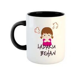 ARTBUG Black Printed Dishwasher and Microwave Safe Text or Slogans Ceramic Glossy Mug-7