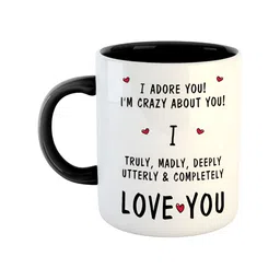 ARTBUG Black & White Printed Ceramic Glossy Mug 350 ml-47