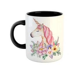ARTBUG Black and White Printed Ceramic Glossy Mug 350 ml-0