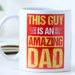 fnp White & Red Typography Printed Ceramic Glossy Mug 325ml-16