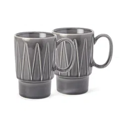 BODHI HOUSE Grey Solid Ceramic Matte Mugs Set of Cups and Mugs-7