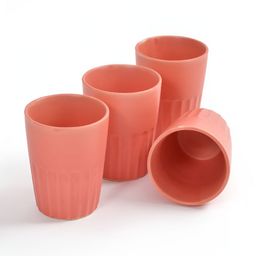 CLIO'S HERITAGE STORE Pink Handcrafted Solid Ceramic Glossy Mugs Set of Cups and Mugs image 3