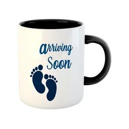 ARTBUG Black Printed Dishwasher and Microwave Safe Text or Slogans Ceramic Glossy Mug image 3
