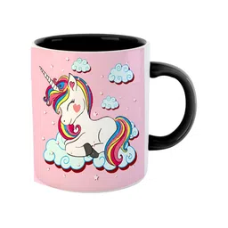 ARTBUG Black Printed Ceramic Glossy Mug image 5