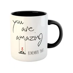 ARTBUG Black & White Printed Ceramic Glossy Mug 330 ml image 5