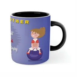 ARTBUG Black Printed Ceramic Glossy Mugs 350 ml image 4