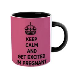 ARTBUG Black & Pink Printed Ceramic Glossy Mug 350 ml image 4