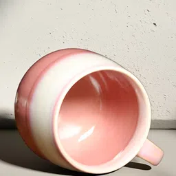 MODEFE Pink Printed Ceramic Glossy Cups Set of Cups and Mugs image 3