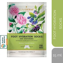 LuxaDerme Set Of 5 Deep Moisturizing Foot Hydration Socks 15 ml-10