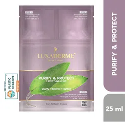 LuxaDerme Set Of 2 Purify & Protect 3 Step Tune-Up Kit 25 ml-0