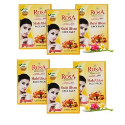 ROSA Set Of 6 Fairness & Anti-Tan Shahi Ubtan Face Pack - 25g Each-57