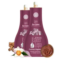 Nat Habit Set Of 2 Chandan Nagakesar Fresh Ksheer Lepa for Radiance & Glow - 40g each-57